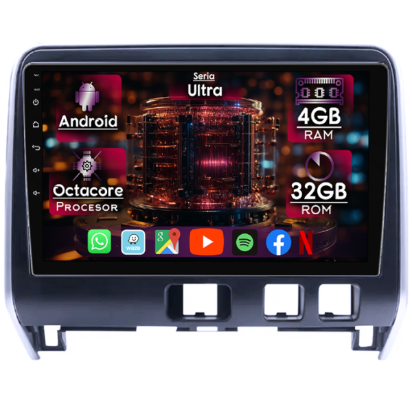 Navigatie dedicata Nissan Serena 2016-2018, 4GB RAM 32GB ROM, Octacore, Display 10" QLED, Carplay&Android Auto, Android 14, Ventilator Activ