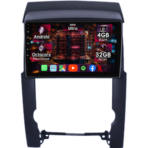 Navigatie dedicata KIA Sorento 2009-2012, 4GB RAM 32GB ROM, Octacore, Display 10" QLED, Carplay&Android Auto, Android 14, Ventilator Activ