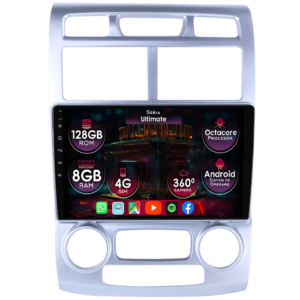 Navigatie dedicata Kia Sportage 2004-2010, 8GB RAM 128GB ROM, Octacore, Platforma TS18, Display 9" QLED, Carplay, Android 13, Bluetooth, Magazin Play, Ventilator Activ - imagine 1