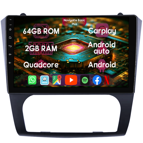 Navigatie dedicata Nissan Teana Altima 2008-2012, 2GB RAM 64GB ROM, Quad Core, Display 9" IPS Full HD, Carplay&Android Auto, Android 14, Suport camere AHD