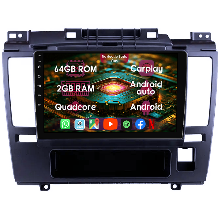 Navigatie dedicata Nissan Tiida 2005-2010, 2GB RAM 64GB ROM, Quad Core, Display 9" IPS Full HD, Carplay&Android Auto, Android 14, Suport camere AHD - imagine 1