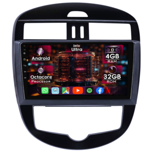 Navigatie dedicata Nissan Tiida 2011-2015, 4GB RAM 32GB ROM, Octacore, Display 10" QLED 2K, Carplay&Android Auto, Android 14, Ventilator Activ - imagine 1