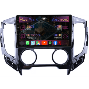 Navigatie dedicata Mitsubishi Triton 2015, 4GB RAM 64GB ROM, Octacore, Display 9" QLED, Carplay&Android Auto, Android 14, Suport camere AHD - imagine 1