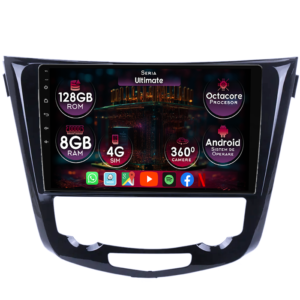 Navigatie dedicata Nissan Qashqai 2013+, 8GB RAM 128GB ROM, Octacore, Platforma TS18, Display 9" QLED, Carplay&Android Auto, Android 14, Ventilator Activ - imagine 1