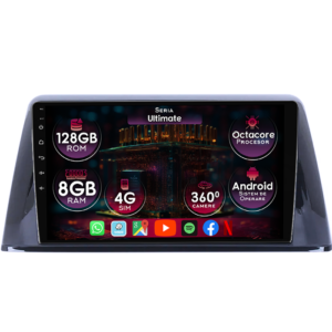 Navigatie dedicata Peugeot 308 2016-2018, 8GB RAM 128GB ROM, Octacore, Platforma TS18, Display 9" QLED, Carplay&Android Auto, Android 14, Ventilator Activ - imagine 1