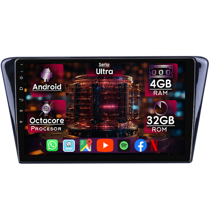 Navigatie dedicata Peugeot 408 2014+, 4GB RAM 32GB ROM, Octacore, Display 10" QLED 2K, Carplay&Android Auto, Android 14, Ventilator Activ - imagine 1