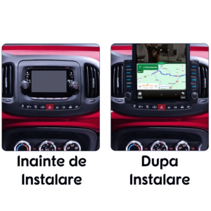 Navigatie dedicata Fiat 500L 2012-2017 Tesla Style, 4GB RAM 64GB ROM, Quad Core, Display 9.7” QLED, Carplay&Android Auto, Android 13 - imagine 3