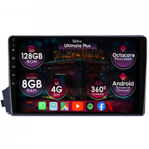 Navigatie dedicata Ssangyong Actyon 2006-2011, 8GB RAM 128GB ROM, Octacore, Platforma 7862, Display 9" QLED 2K, Carplay&Android Auto, Android 14, Ventilator Activ - imagine 1