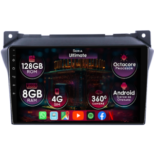 Navigatie dedicata Suzuki Alto 2009-2016, 8GB RAM 128GB ROM, Octacore, Platforma TS18, Display 9" QLED, Carplay&Android Auto, Android 14, Ventilator Activ - imagine 1