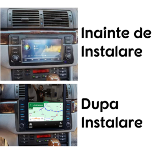 Navigatie dedicata BMW Seria 3 E46 1997-2005 Tesla Style, Clima automata, 4GB RAM 64GB ROM, Quad Core, Display 9.7” QLED, Carplay&Android Auto - imagine 2