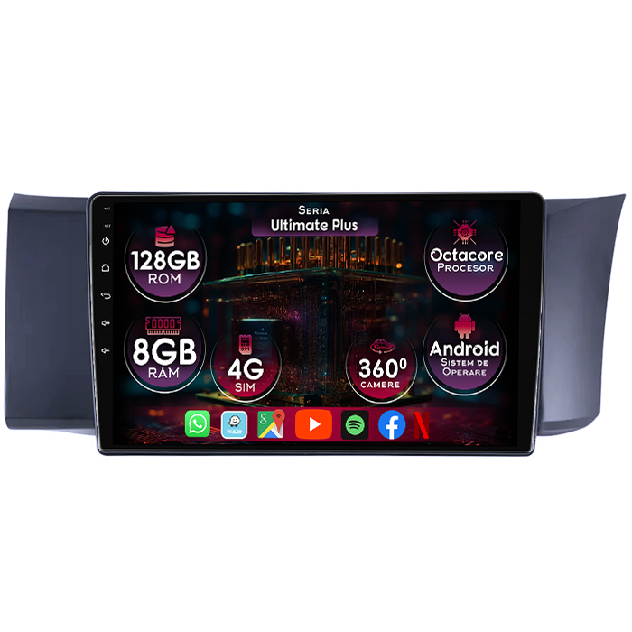 Navigatie dedicata Subaru BRZ 2012-2016, 8GB RAM 128GB ROM, Octacore, Platforma 7862, Display 9" QLED, Carplay&Android Auto, Android 14, Ventilator Activ - imagine 1
