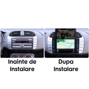 Navigatie dedicata Fiat Bravo 2007-2016 Tesla Style, 4GB RAM 64GB ROM, Quad Core, Display 9.7” QLED, Carplay&Android Auto, Android 13 - imagine 3
