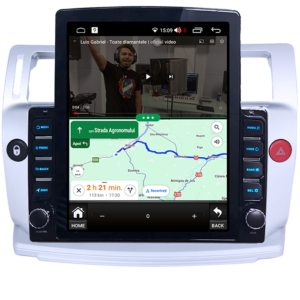 Navigatie dedicata Citroen C4 2004-2009 Tesla Style, 4GB RAM 64GB ROM, Quad Core, Display 9.7” QLED, Carplay&Android Auto, Android 13 - imagine 3