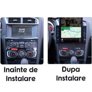Navigatie dedicata Citroen C4 2009-2018 Tesla Style, 4GB RAM 64GB ROM, Quad Core, Display 9.7” QLED, Carplay&Android Auto, Android 13 - imagine 2