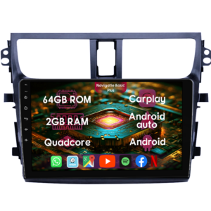 Navigatie dedicata Suzuki Celerio 2015-2018, 2GB RAM 64GB ROM, Quad Core, Display 9" IPS Full HD, Carplay&Android Auto, Android 14, Suport camere AHD - imagine 1