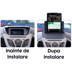 Navigatie dedicata Ford Ecosport 2013-2016 Tesla Style, 4GB RAM 64GB ROM, Quad Core, Display 9.7” QLED, Android 13 - imagine 2