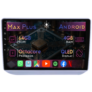 Navigatie dedicata Skoda Fabia 2 2006-2014, 4GB RAM 64GB ROM, Octacore, Display 10" QLED, Carplay&Android Auto, Android 14, Suport camere AHD - imagine 1