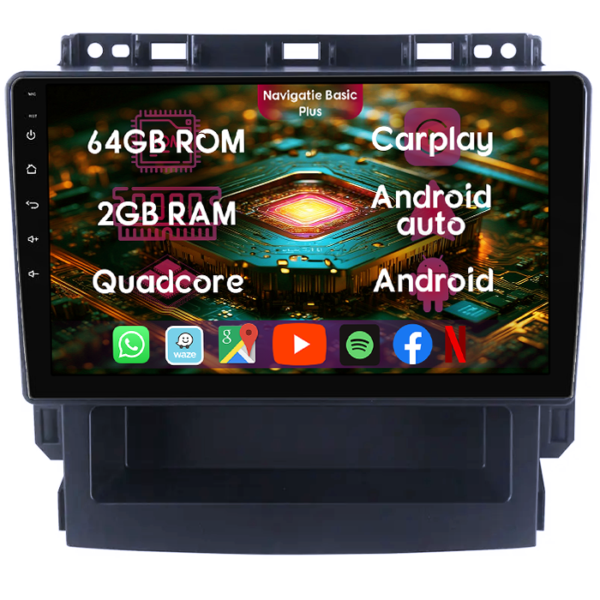 Navigatie dedicata Subaru Forester SK 2017-2020, 2GB RAM 64GB ROM, Quad Core, Display 9" IPS Full HD, Carplay&Android Auto, Android 14, Suport camere AHD