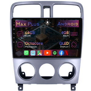 Navigatie dedicata Subaru Forester SG 2002-2008, 4GB RAM 64GB ROM, Octacore, Display 9" QLED, Carplay&Android Auto, Android 14, Suport camere AHD - imagine 1