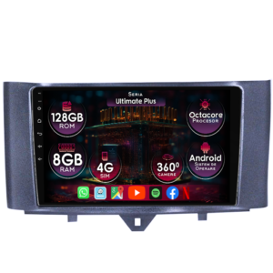 Navigatie dedicata Smart Fortwo 2011-2014, 8GB RAM 128GB ROM, Octacore, Platforma 7862, Display 9" QLED 2K, Carplay&Android Auto, Android 14, Ventilator Activ - imagine 1