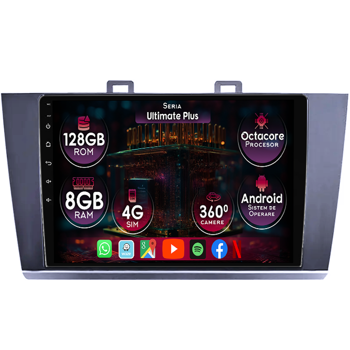 Navigatie dedicata Subaru Legacy 6 2014-2019 & Outback 4, 8GB RAM 128GB ROM, Octacore, Platforma 7862, Display 9" QLED, Carplay&Android Auto, Android 14 - imagine 1