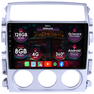 Navigatie dedicata Suzuki Liana 2004-2008, 8GB RAM 128GB ROM, Octacore, Platforma TS18, Display 9" QLED, Carplay&Android Auto, Android 14, Ventilator Activ - imagine 1