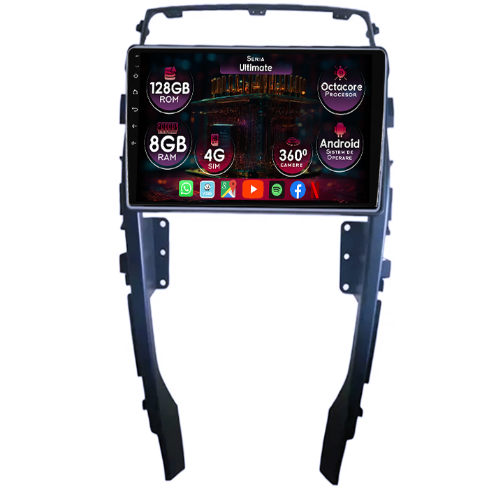 Navigatie dedicata Suzuki Liana A6 2014-2015, 8GB RAM 128GB ROM, Octacore, Platforma TS18, Display 9" QLED, Carplay&Android Auto, Android 14, Ventilator Activ - imagine 1