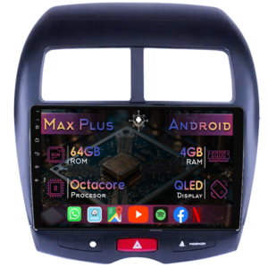Navigatie dedicata Peugeot 4008 2012-2017, 4GB RAM 64GB ROM, Octacore, Display 10" QLED, Carplay&Android Auto, Android 14, Suport camere AHD - imagine 1