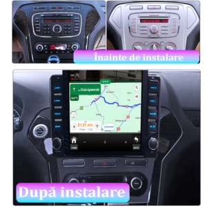 Navigatie dedicata Ford Mondeo 4 2011-2014 Tesla Style,, 4GB RAM 64GB ROM, Quad Core, Display 9.7” QLED, Carplay&Android Auto, Android 13 - imagine 2