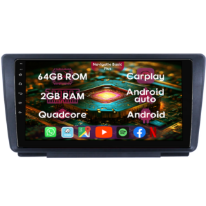 Navigatie dedicata Skoda Octavia 2 2004-2013, 2GB RAM 64GB ROM, Quad Core, Display 9" IPS Full HD, Carplay&Android Auto, Android 14, Suport camere AHD - imagine 1