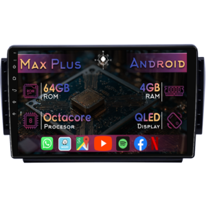 Navigatie dedicata Peugeot 2008 2015+, 4GB RAM 64GB ROM, Octacore, Display 9" QLED, Carplay&Android Auto, Android 14, Suport camere AHD - imagine 1