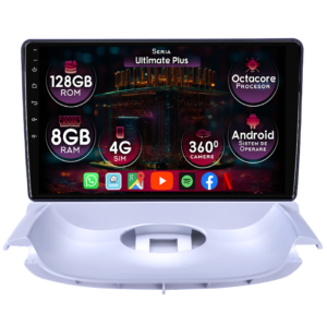 Navigatie dedicata Peugeot 206 1998-2009, 8GB RAM 128GB ROM, Octacore, Platforma 7862, Display 9" QLED, Carplay&Android Auto, Android 14, Ventilator Activ - imagine 1