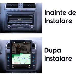 Navigatie dedicata Volkswagen Polo 2009-2018 Tesla Style, 4GB RAM 64GB ROM, Quad Core, Display 9.7” QLED, Carplay&Android Auto, Android 13 - imagine 2