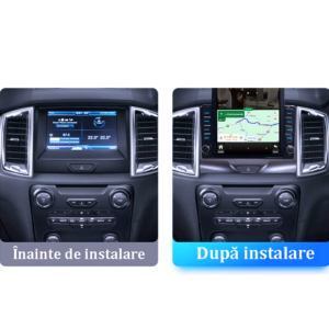 Navigatie dedicata Ford Ranger 2015-2020 Tesla Style, 4GB RAM 64GB ROM, Quad Core, Display 9.7” QLED, Carplay&Android Auto, Android 13 - imagine 2