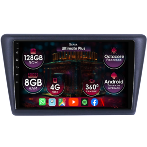 Navigatie dedicata Skoda Rapid 2011-2019, 8GB RAM 128GB ROM, Octacore, Platforma 7862, Display 9" QLED 2K, Carplay&Android Auto, Android 14, Ventilator Activ - imagine 1