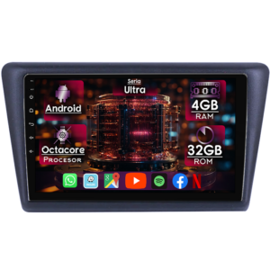 Navigatie dedicata Skoda Rapid 2011-2019, 4GB RAM 32GB ROM, Octacore, Display 9" QLED, Carplay&Android Auto, Android 14, Ventilator Activ - imagine 1