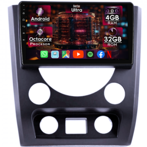 Navigatie dedicata SsangYong Rexton 2012-2017, 4GB RAM 32GB ROM, Octacore, Display 9" QLED 2K, Carplay&Android Auto, Android 14, Ventilator Activ - imagine 1