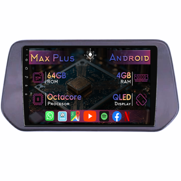 Navigatie dedicata Suzuki S-Cross 2021+, 4GB RAM 64GB ROM, Octacore, Display 9" QLED, Carplay&Android Auto, Android 14, Suport camere AHD
