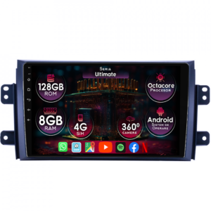 Navigatie dedicata Suzuki SX4 2006-2014, 8GB RAM 128GB ROM, Octacore, Platforma TS18, Display 9" QLED, Carplay&Android Auto, Android 14, Ventilator Activ - imagine 1
