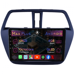 Navigatie dedicata Suzuki SX4 S-Cross 2013+, 4GB RAM 64GB ROM, Octacore, Display 9" QLED, Carplay&Android Auto, Android 14, Suport camere AHD - imagine 1
