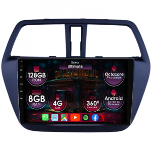 Navigatie dedicata Suzuki SX4 S-Cross 2013+, 8GB RAM 128GB ROM, Octacore, Platforma TS18, Display 9" QLED, Carplay&Android Auto, Android 14, Ventilator Activ - imagine 1