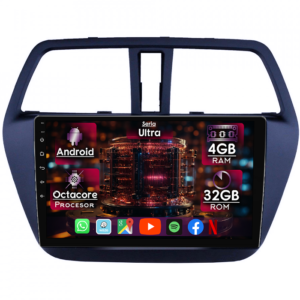 Navigatie dedicata Suzuki SX4 S-Cross 2013+, 4GB RAM 32GB ROM, Octacore, Display 9" QLED 2K, Carplay&Android Auto, Android 14, Ventilator Activ - imagine 1