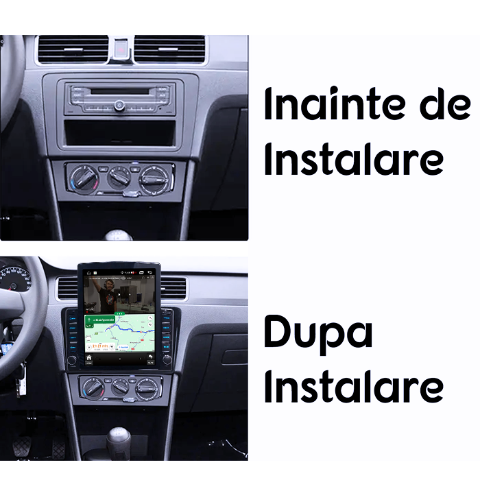 Navigatie dedicata Volkswagen Santana 2013-2017 Tesla Style, 4GB RAM 64GB ROM, Quad Core, Display 9.7” QLED, Carplay&Android Auto, Android 13 - imagine 2