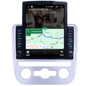 Navigatie dedicata Volkswagen Scirocco 2009-2014 Tesla Style, AC, 4GB RAM 64GB ROM, Quad Core, Display 9.7” QLED, Carplay&Android Auto, Android 13 - imagine 3