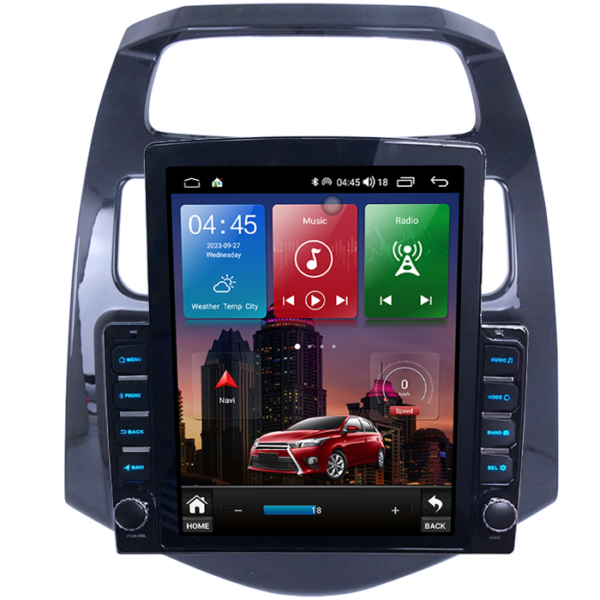 Navigatie dedicata Chevrolet Spark 2010-2014 Tesla Style, 4GB RAM 64GB ROM, Quad Core, Display 9.7” QLED, Carplay&Android Auto, Android 13