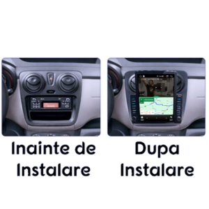 Navigatie dedicata Dacia Spring 2021+ Tesla Style, 4GB RAM 64GB ROM, Quad Core, Display 9.7” QLED, Carplay&Android Auto, Android 13 - imagine 2