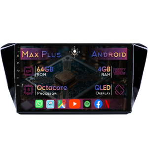 Navigatie dedicata Skoda Superb 3 2015+, 4GB RAM 64GB ROM, Octacore, Display 10" QLED, Carplay&Android Auto, Android 14, Suport camere AHD - imagine 1