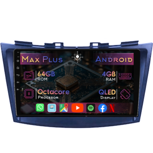 Navigatie dedicata Suzuki Swift 4 2010-2017, 4GB RAM 64GB ROM, Octacore, Display 9" QLED, Carplay&Android Auto, Android 14, Suport camere AHD - imagine 1