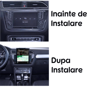 Navigatie dedicata Volkswagen Tiguan 2 2016+ Tesla Style, 4GB RAM 64GB ROM, Quad Core, Display 9.7” QLED, Carplay&Android Auto, Android 13 - imagine 2