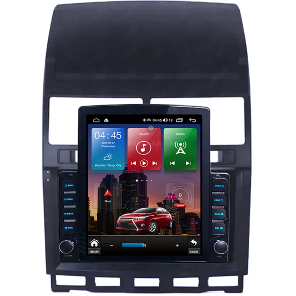 Navigatie dedicata Volkswagen Touareg 2002-2011 Tesla Style, 4GB RAM 64GB ROM, Quad Core, Display 9.7” QLED, Carplay&Android Auto, Android 13